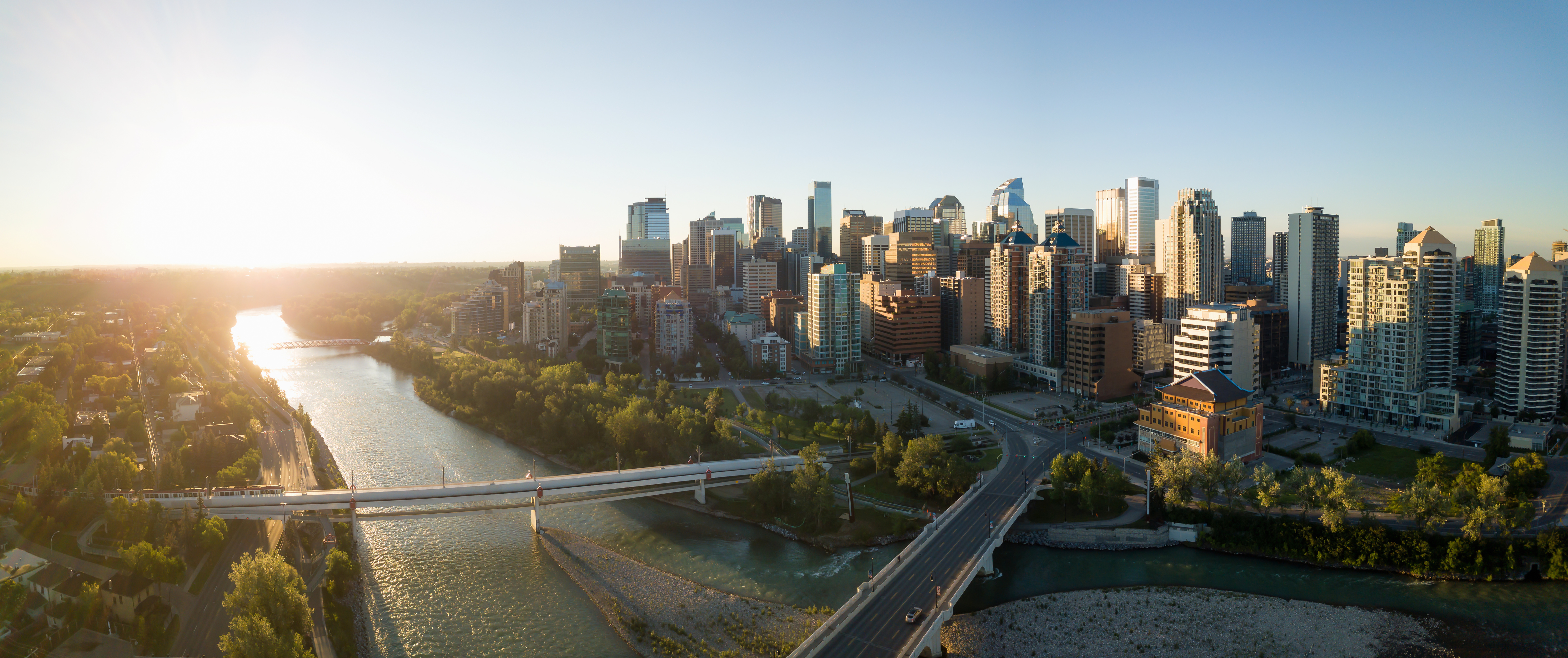Aerial View of Downtown Calgary